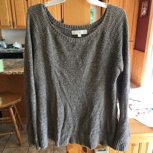 Gray sweater size runs a little larger.
